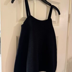 Anthropologie Black Ribbed Camisole